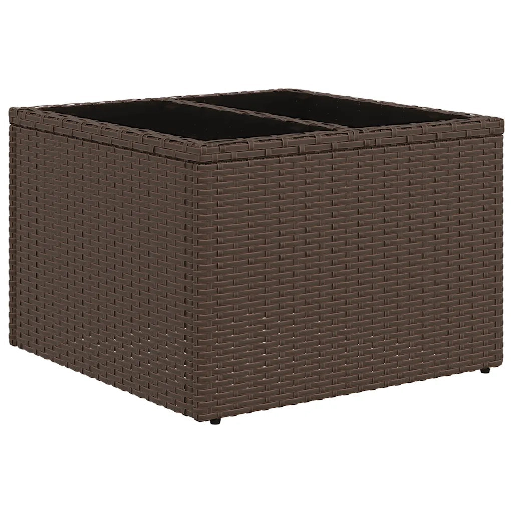 Set Divani da Giardino 8 pz con Cuscini Marrone in Polyrattan 3221143