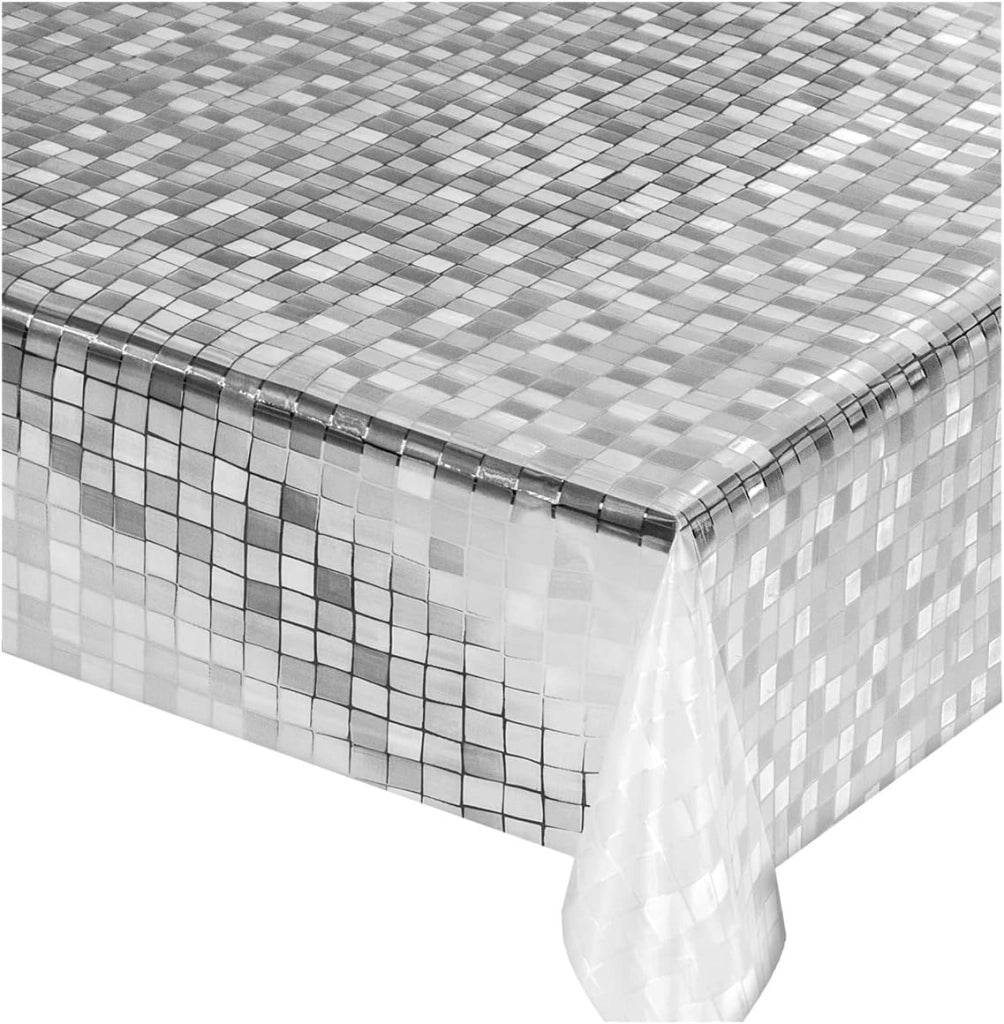 Tovaglia Trasparente Antimacchia 140x600 cm Moderna Plastificata Lucida Copritavolo Pvc Dis.A