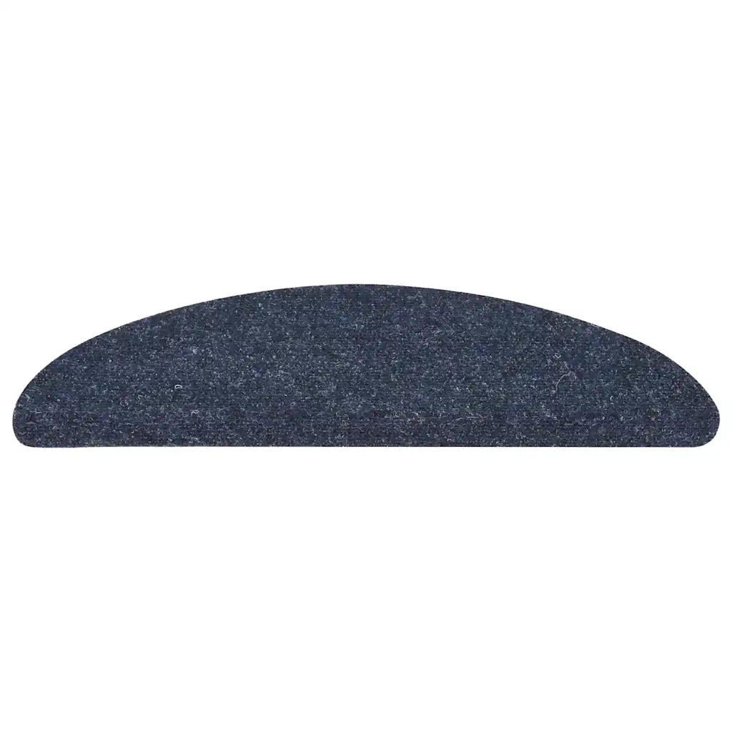 Tappetini per scale autoadesivi 5 pz | Gradini per Scale 56x17x3 cm blu semicircolari