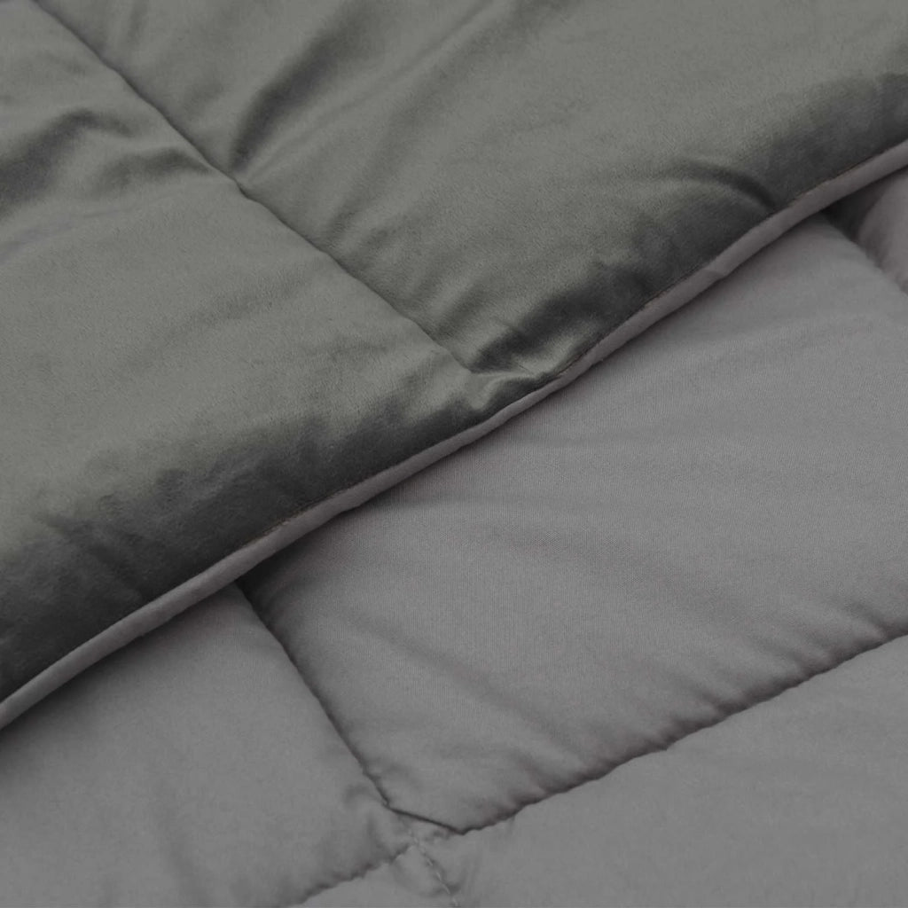 Piumino Letto Estivo 155 x 200 cm Estate Grigio Chiaro 42025919
