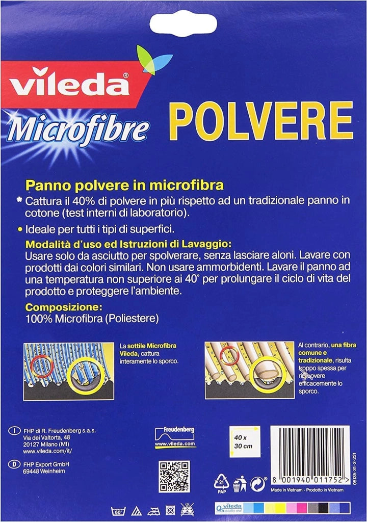 Manico Scope Acciaio 130 cm Vileda 12 Pezzi
