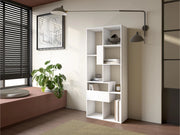 Libreria scaffale, 162x67x31cm, Per libri, Bianco RF4125