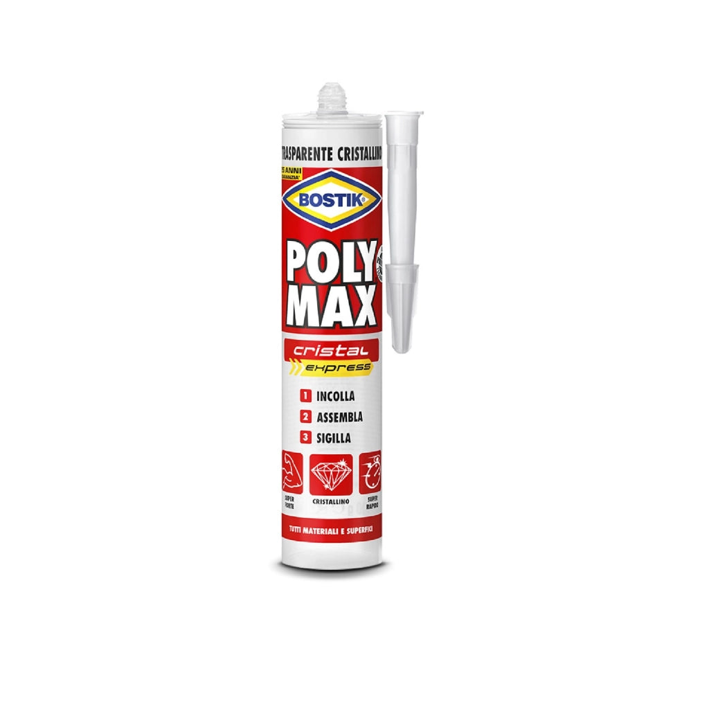 Bostik Polymax cristal express 6114 300 ml colla di montaggio sigillante forte