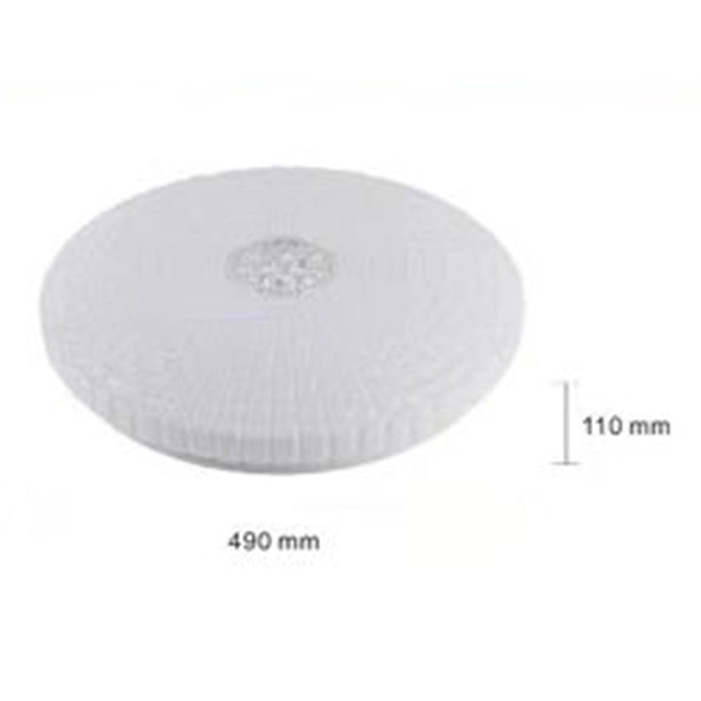 Trade Shop - Plafoniera Soffitto 60w Decoro Con Cristalli Centrale Luce Fredda Naturale Fst-50a62495 - -bianco Freddo      -