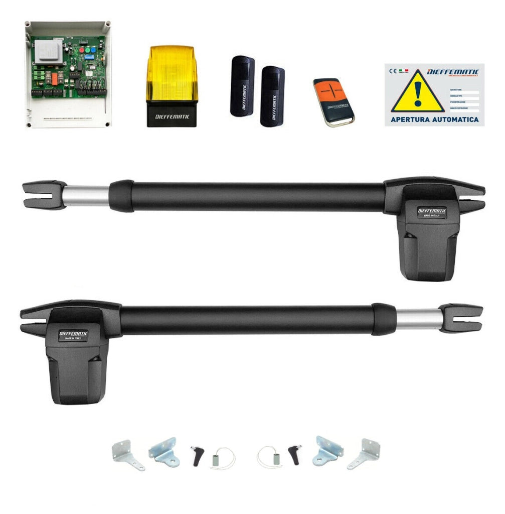 KIT BHR 400 AUTOMAZIONE CANCELLO BATTENTE ELETTRICO 230V PESCARA CHIETI MILANO ROMA
