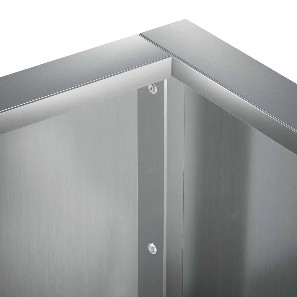 Muro di contenimento 50 x 50 x 50 cm Acciaio zincato Argento 8015237
