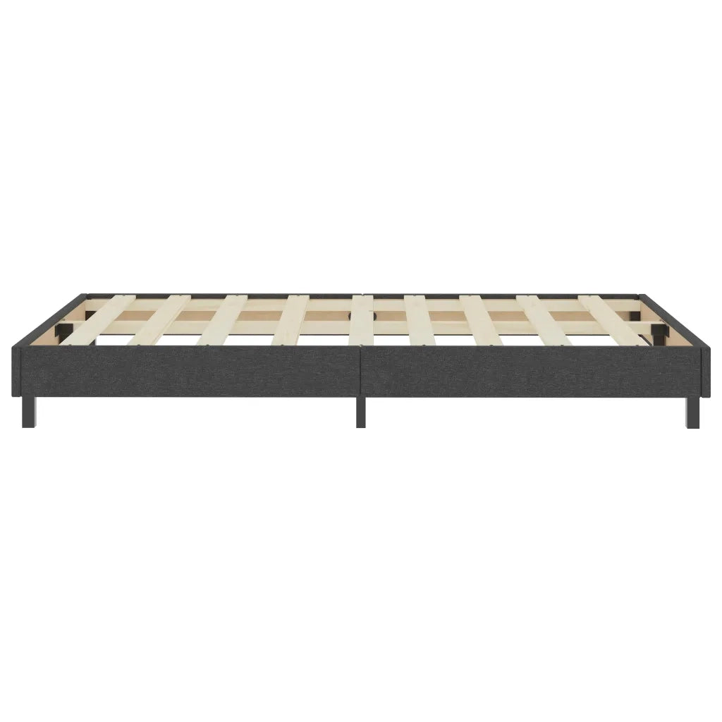 Letto a Molle Grigio in Tessuto 120x200 cm