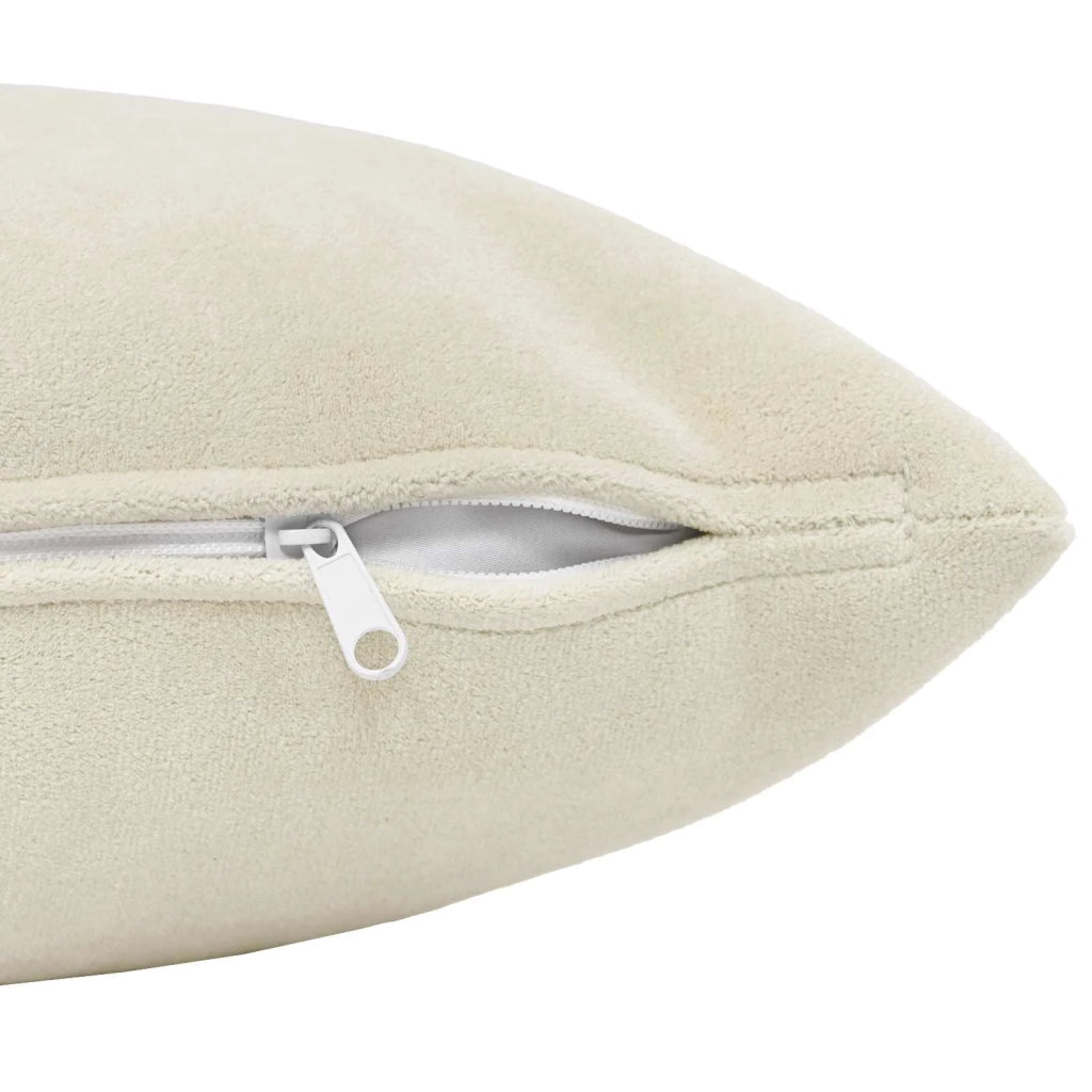 Cuscino 6 pz HEERLEN Crema 40 x 40 cm Fleece in microfibra 924671