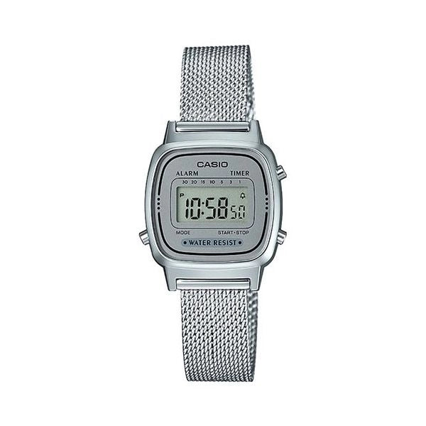 Casio la670wem-7ef orologio elettronico orologio da polso unisex argento - 4549526187827