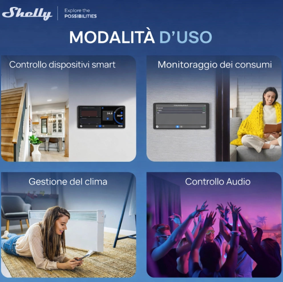 SHELLY WALL DISPLAY X2I BLACK