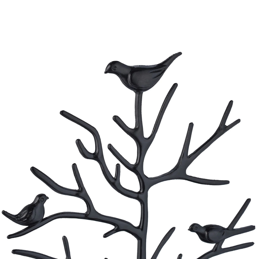 Pratico porta gioielli a forma di albero organizer 30 x 16 x 15 cm in metallo bianco 13_0012547