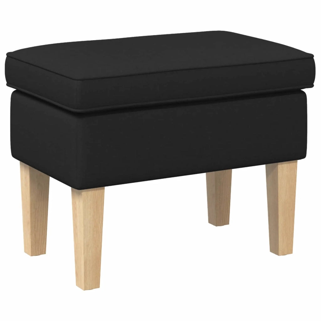 Poggiapiedi Nero 55 x 35 x 41 cm Tessuto 42030002