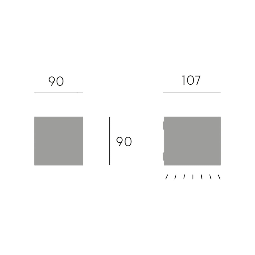 Applique Esterni E Interni In Alluminio Grigio Led 6 W 450 Lm 3000K Lula