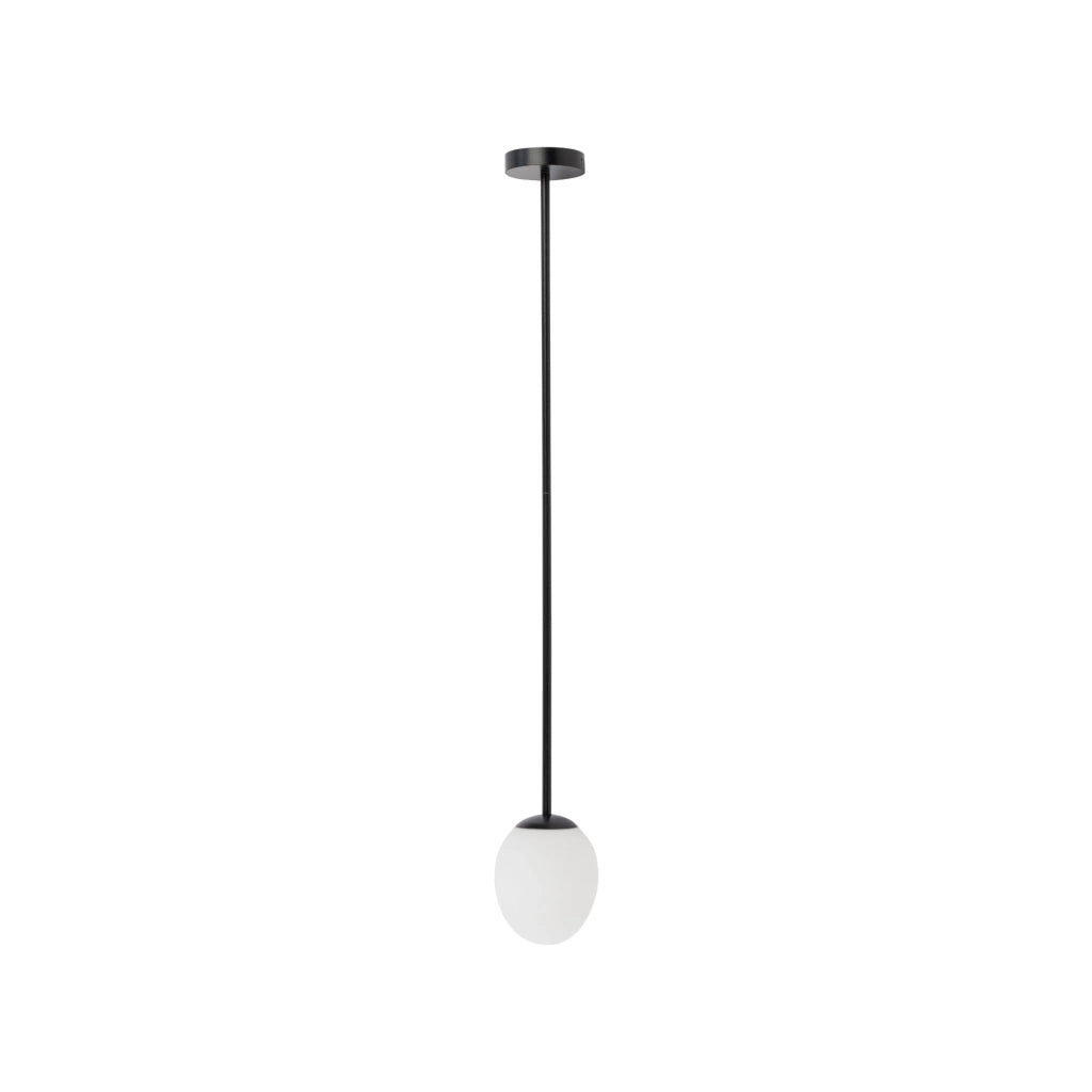 Lampada a sospensione Nowodvorski Ice Egg nera Ø13 cm