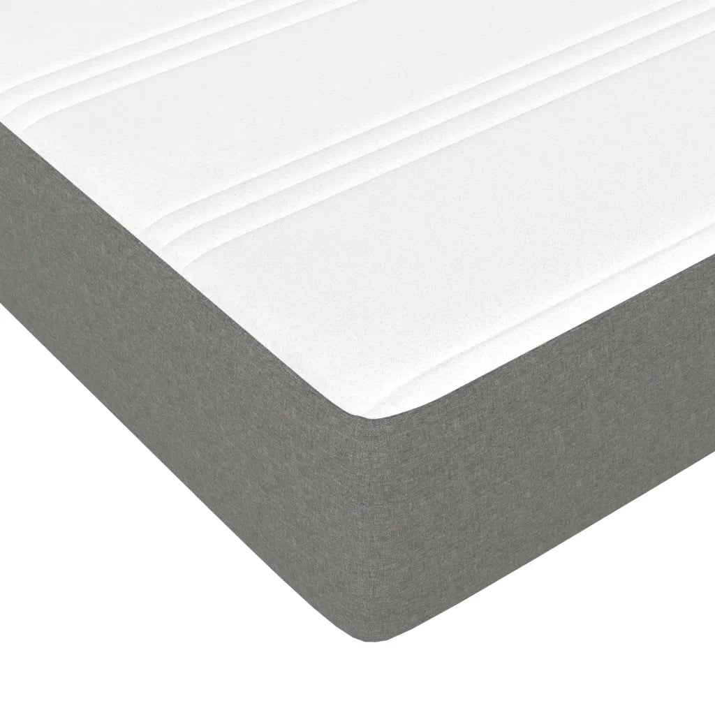 Materasso a Molle Insacchettate Rigidità Media Grigio Scuro 120x200x20 cm 347755