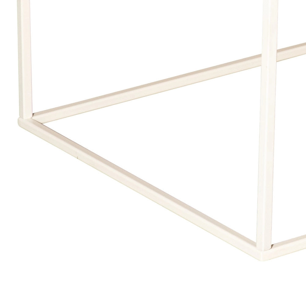 Tavolino da caffè KALE (bianco + rovere)