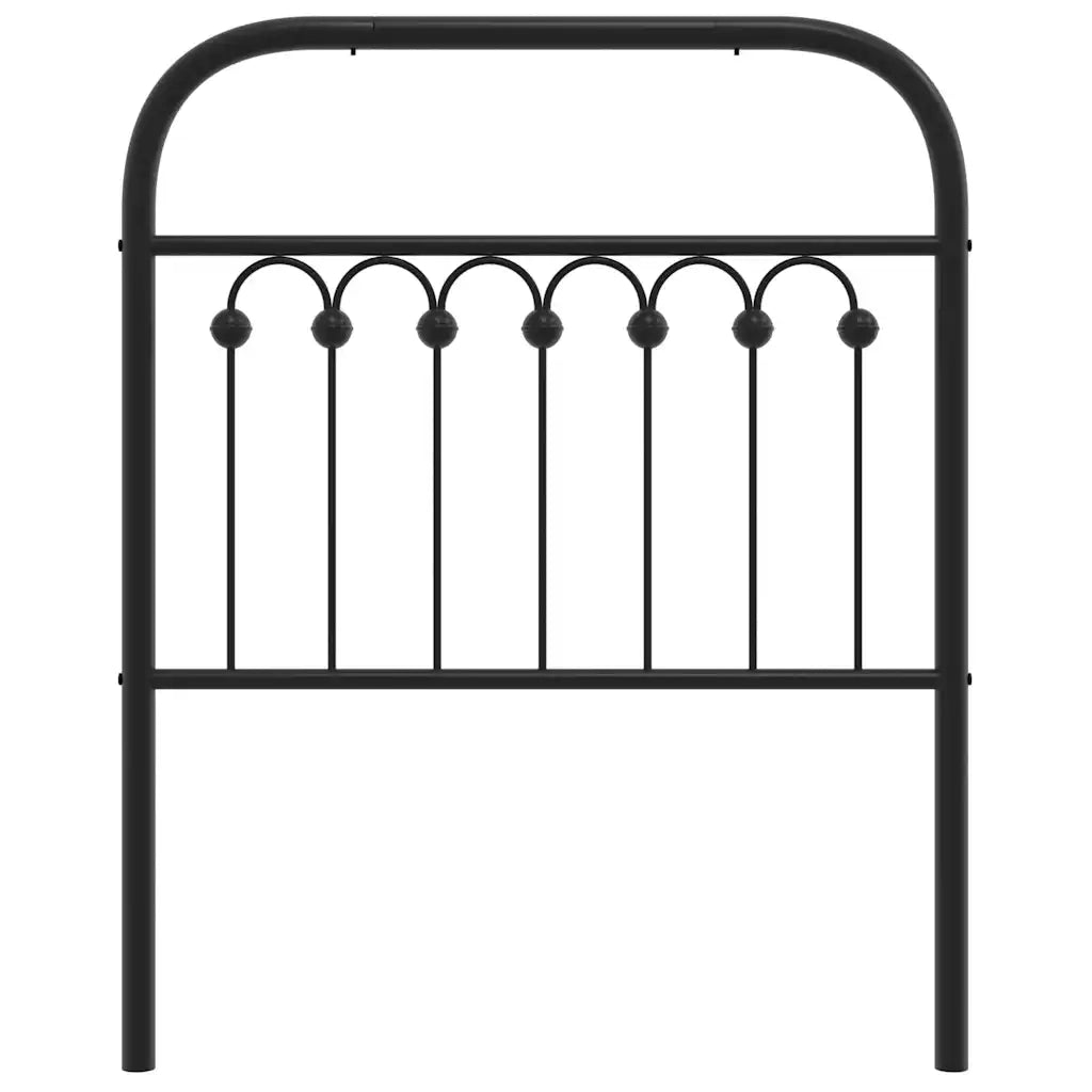Testiera di Ricambio in Metallo Nero 75 cm 376626
