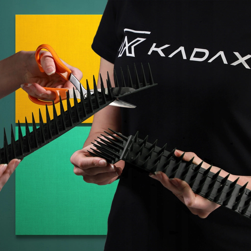 Punte anti-piccioni KADAX, 51 cm, in plastica densa e resistente, 6 pezzi