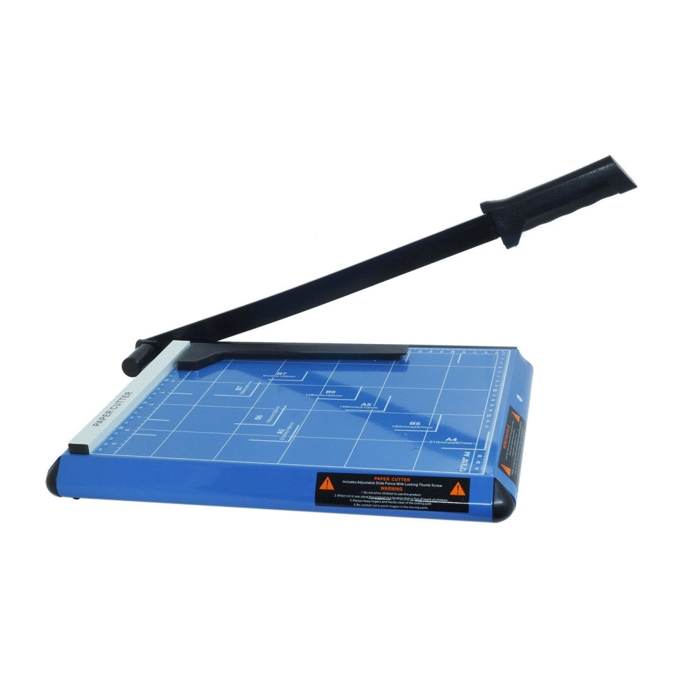 Trade Shop - Taglia Carta Taglierina Paper Cutter Fogli A4 A5 B6 B7 Ghigliottina In Metallo -