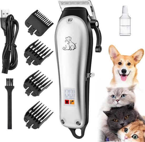 Taglia pelo professionale per cani e gatti - Trimmer per pelo lungo e silenzioso