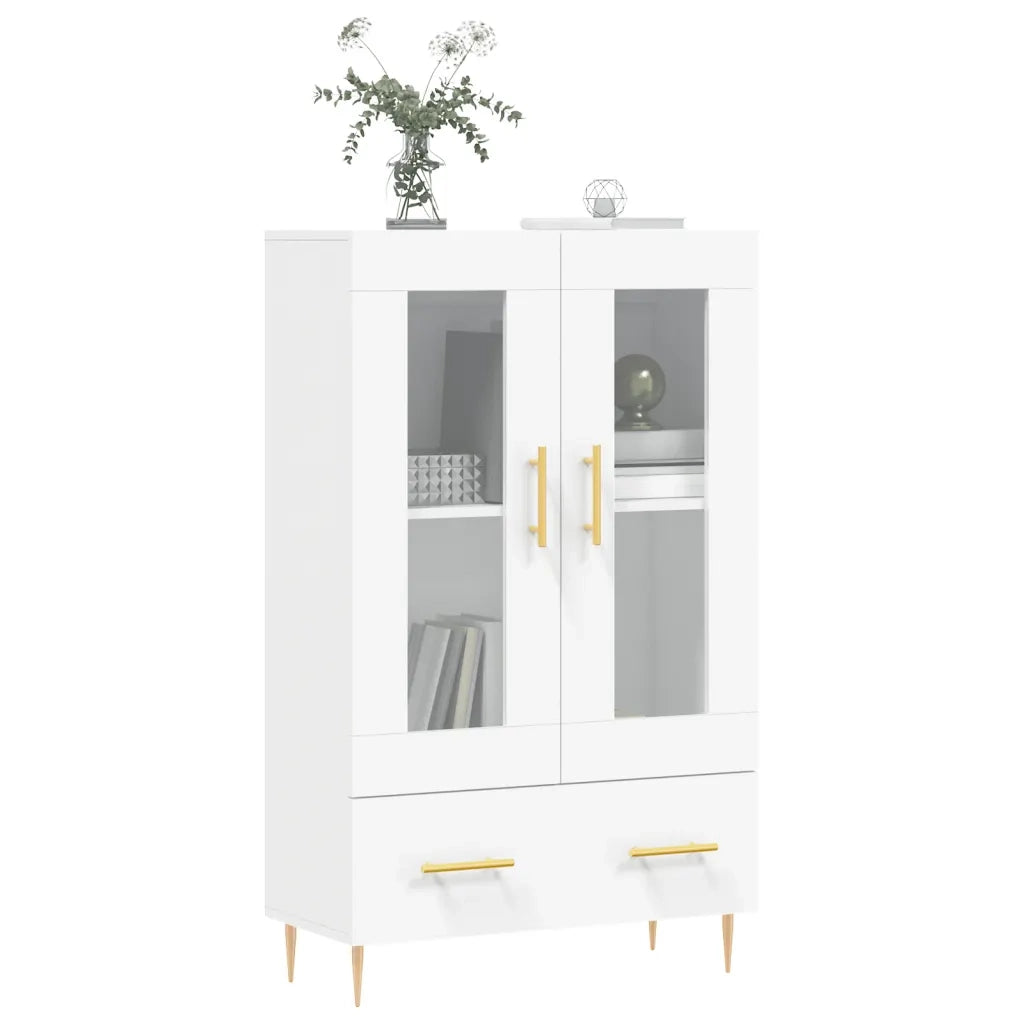 Credenza | Madia | Buffet da pranzo | Armadio da pranzo Bianca 69,5x31x115 cm in Legno Multistrato