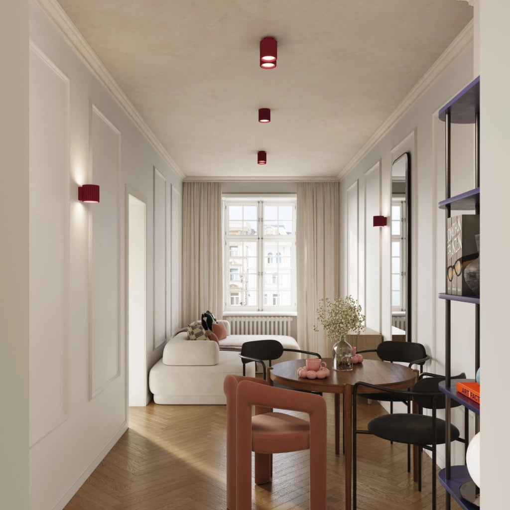 Lampada da soffitto AURA 2 bordeaux GU10