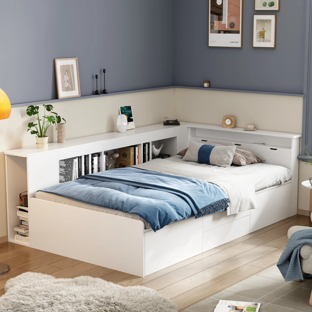 letto per bambini mdf bianco 90 x 200 cm