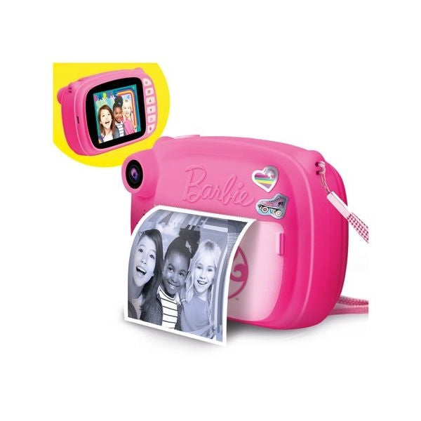 Fotocamera istantanea lisciani 97050 barbie print cam rosa