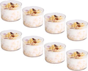 Dessertglazen trasparenti - ideali per dessert e snack - 8 pezzi - chiaro