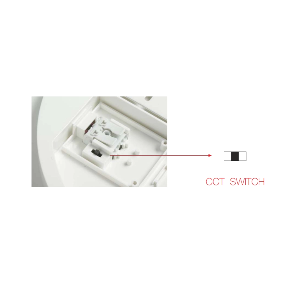 Plafoniera a led rotonda 25W CCT Switch IP54