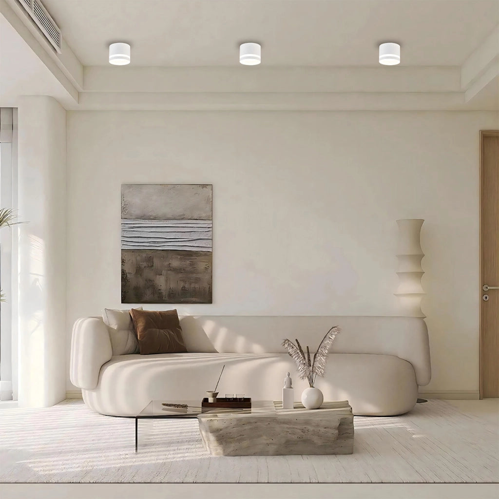 Spot soffitto superficie tondo Ø8,2 bianco GX53 7W Light Prestige