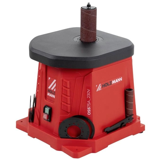 HOLZMAN OSS75A Levigatrice a Cilindro Oscillante 450 W 230 V 2000 U-min con Accessori colore Nero