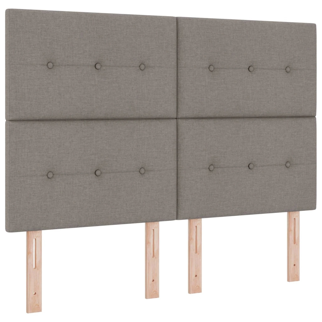 Letto box spring con materasso Tortora 140 x 200 cm Tessuto 3454159