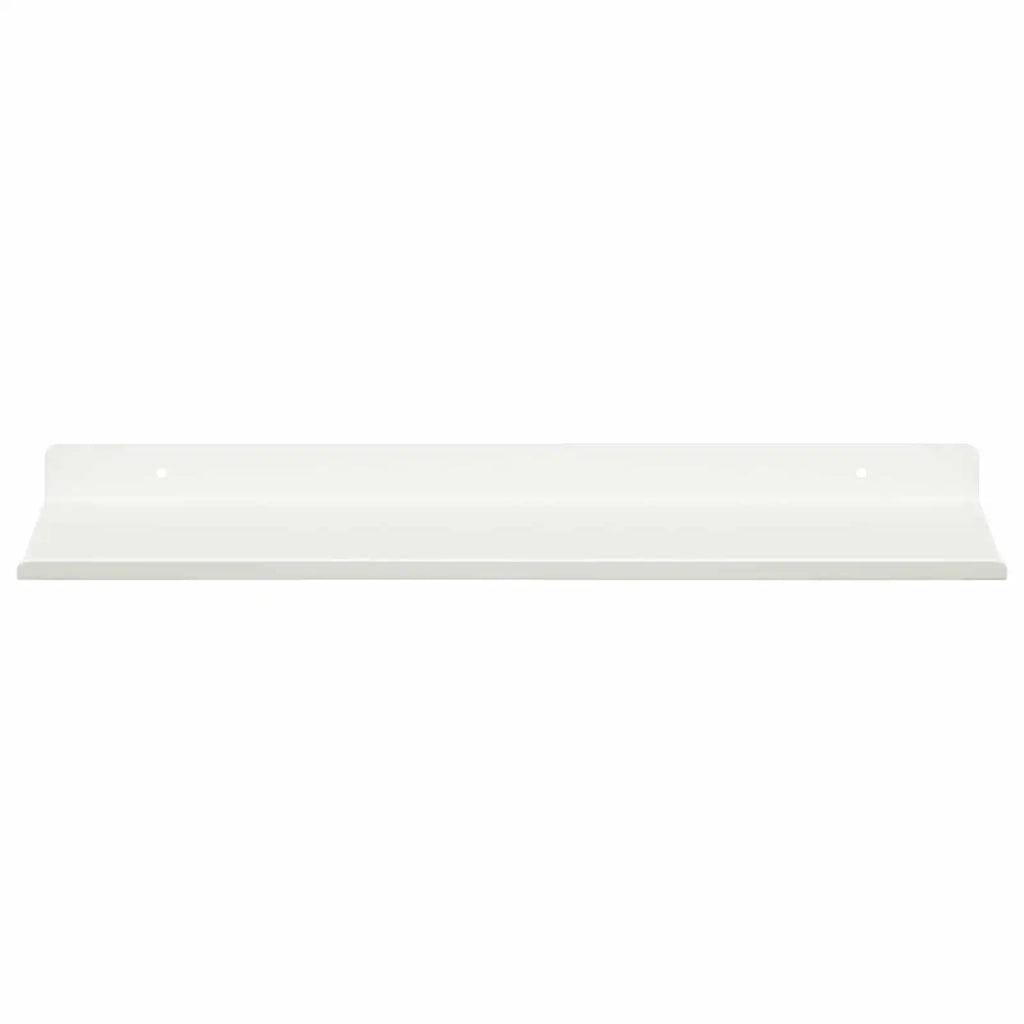 Mensola sospesa 2 pcs Bianco 40 x 18 x 2,5 cm Acciaio 8004018