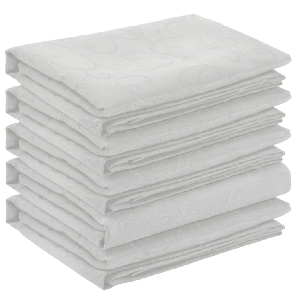 Tovaglia da Tavolo 5 pz Rettangolare Bianco 140 x 180 cm 42040462