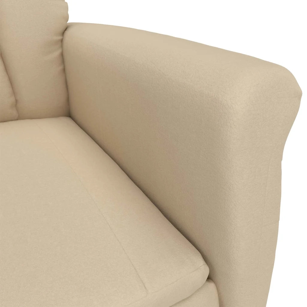 Sedia da massaggio Crema 96.5 x 70.5 x 95 cm Microfibra 348411