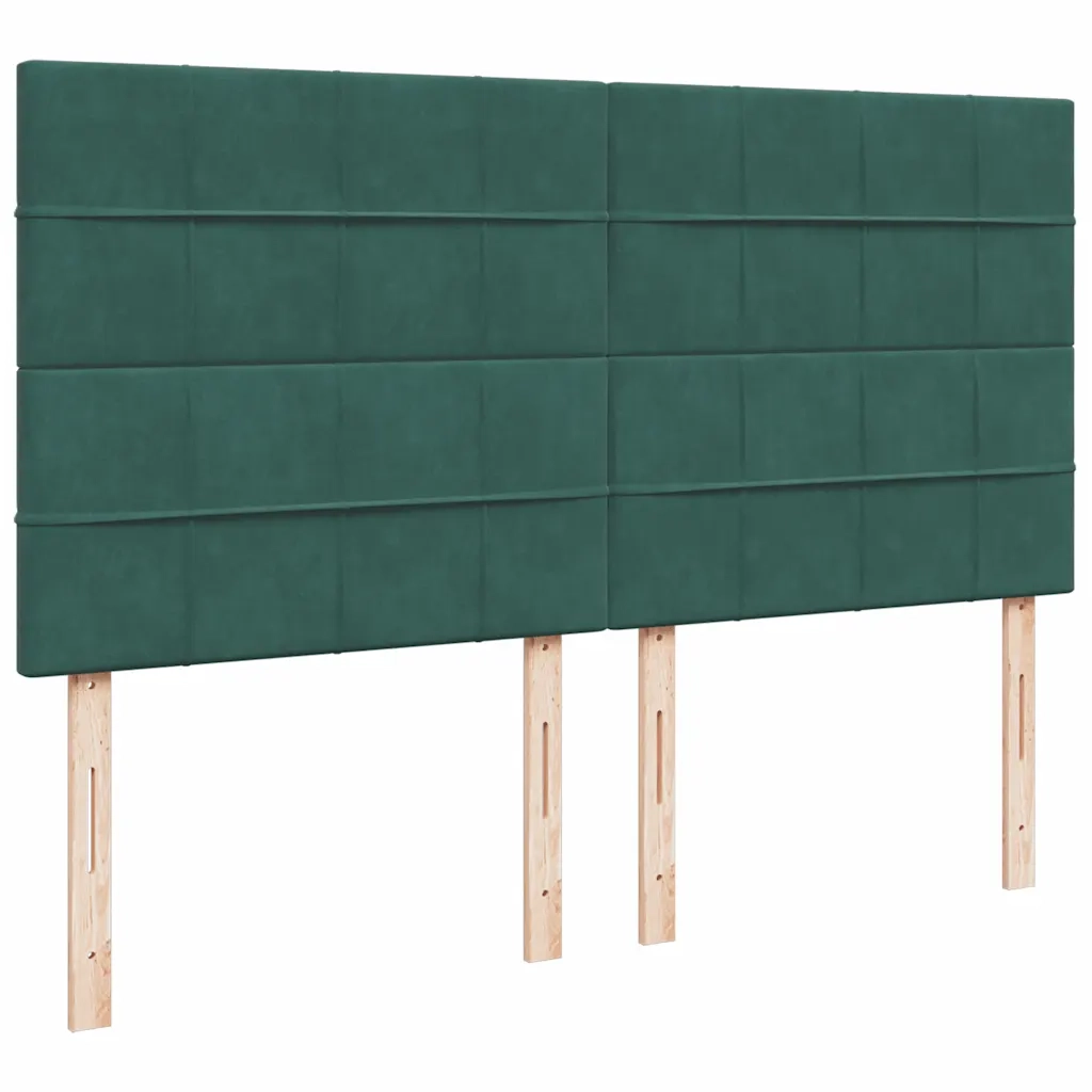 Struttura Letto Pouf con Materassi 180x200 cm Velluto 3314339