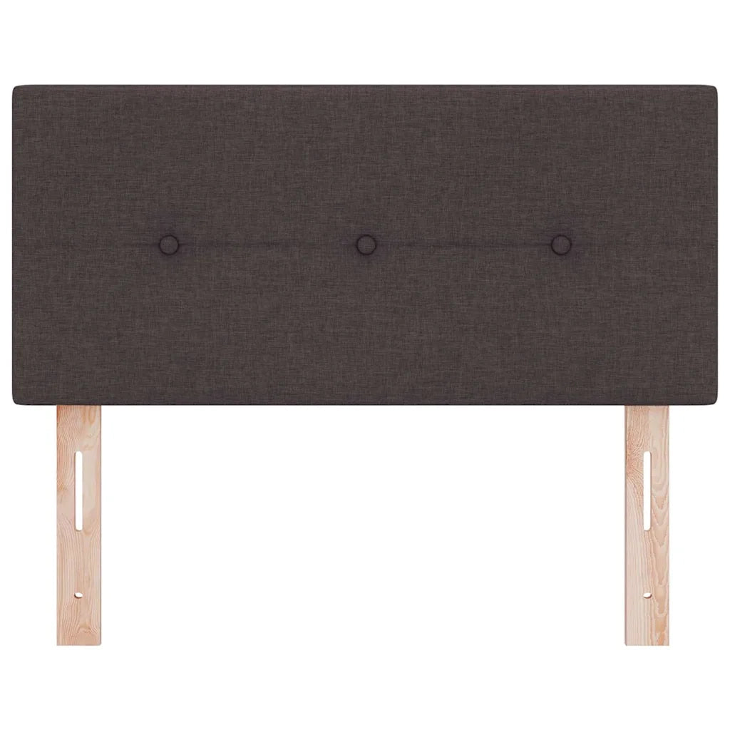 Testiera | Testata LED con strisce LED Marrone Scuro 90 cm Tessuto