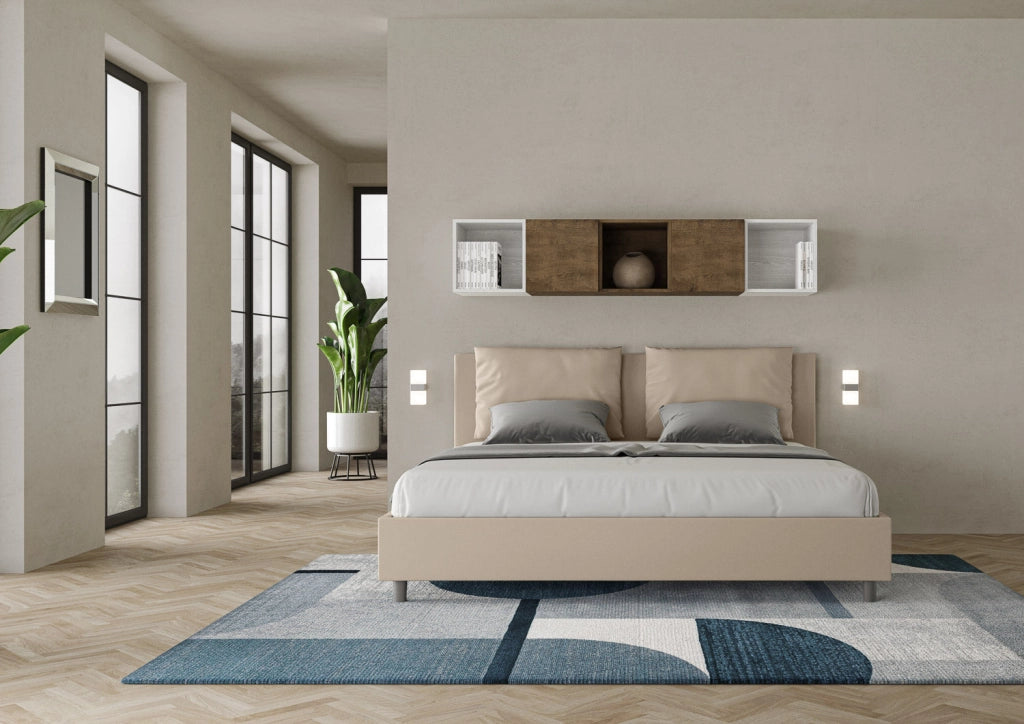 Letto Matrimoniale 160x190 cm Senza Rete Antea Tortora