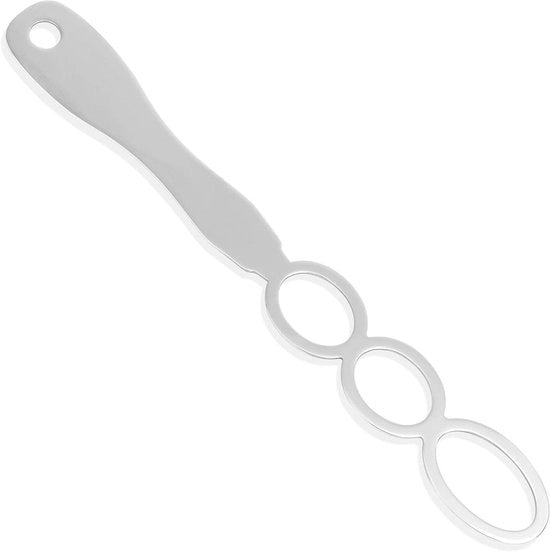 Pasta di arachidi in acciaio inossidabile con manico a impugnatura 22x28cm - Progettato per resistere al calore - Senza residui - Mixer manuale per salse di yogurt, impasto e altro - Facile da pulire
