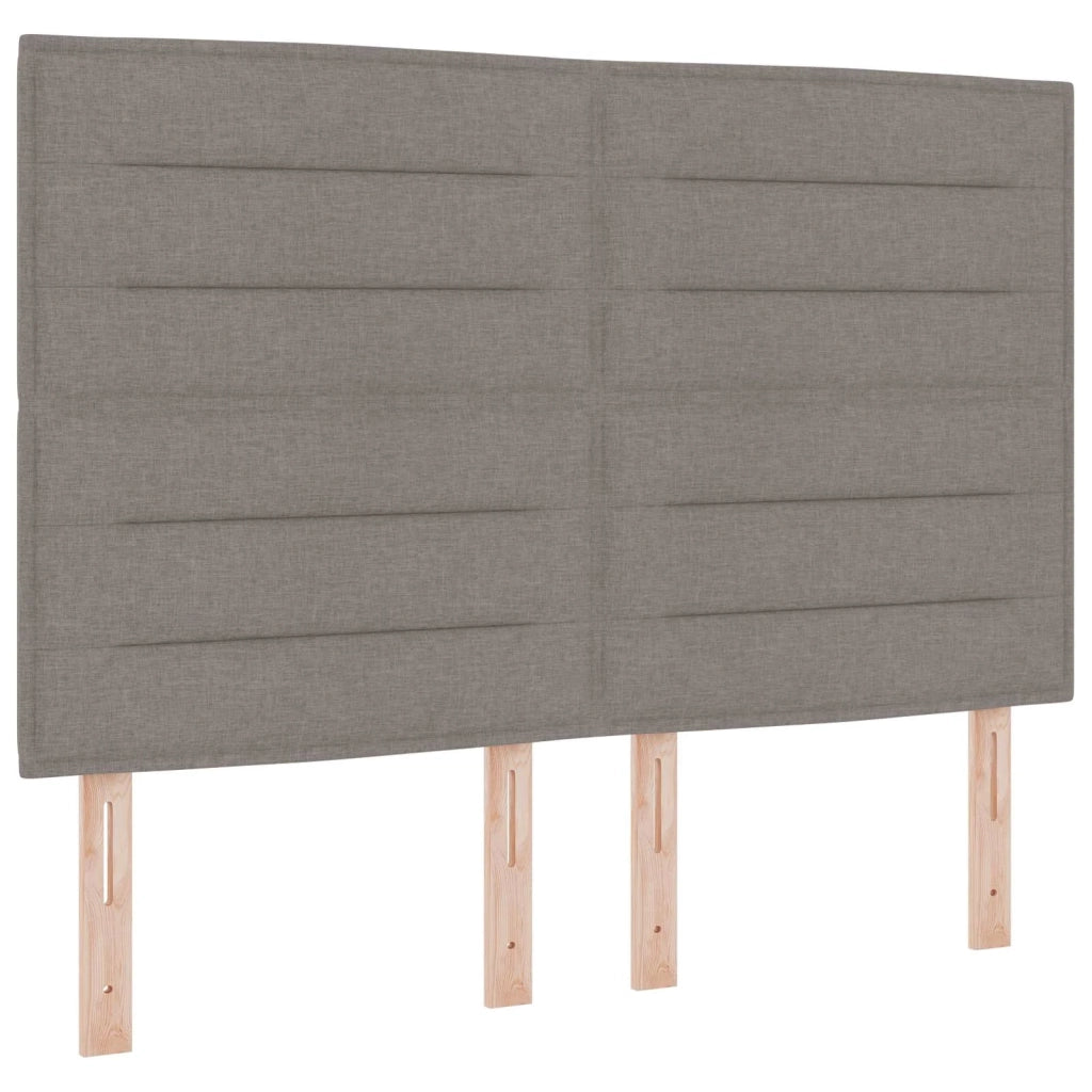 Letto box spring con materasso Tortora 140 x 200 cm Tessuto 3454152