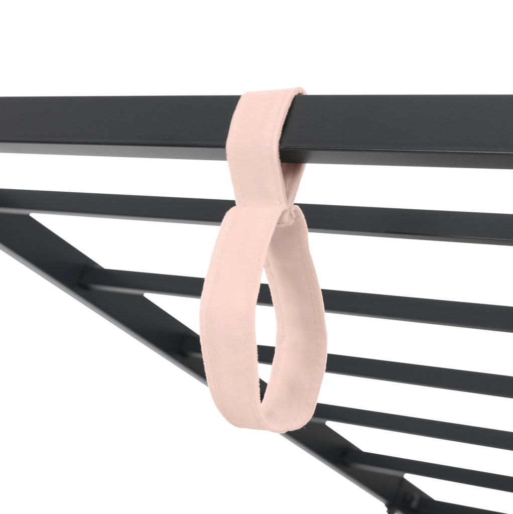 Letto singolo imbottito rosa 90x200 cm con contenitore idraulico