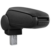 Bracciolo centrale per Fiat Grande Punto con vano imbottito in tessuto nero 03_0000446