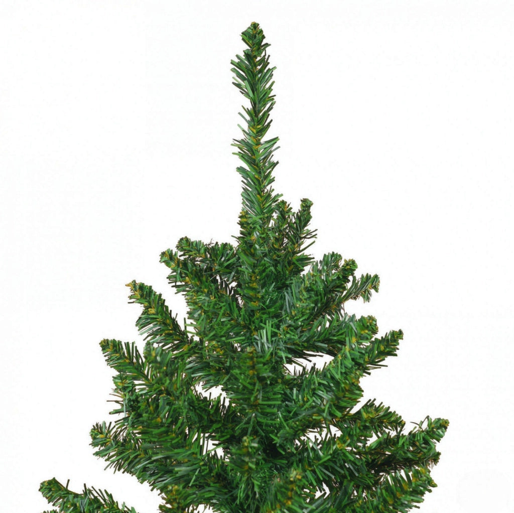 Albero di Natale artificiale Nordmann 210 cm con circa 865 rami in PVC verde, struttura metallica stabile
