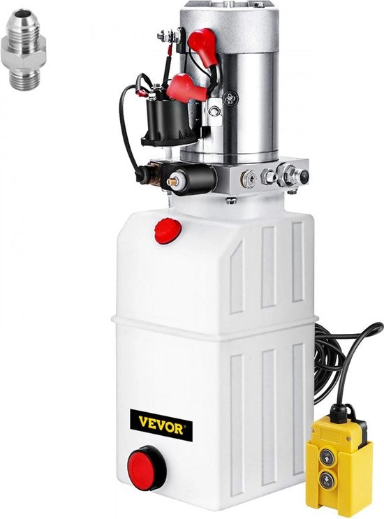 Aggregato idraulico 12VDC 6 Quart monooperante per rimorchio scarico 3200PSI