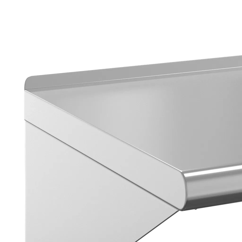 Mensola a Muro 50x45x31 cm Argento in Acciaio Inossidabile 30276