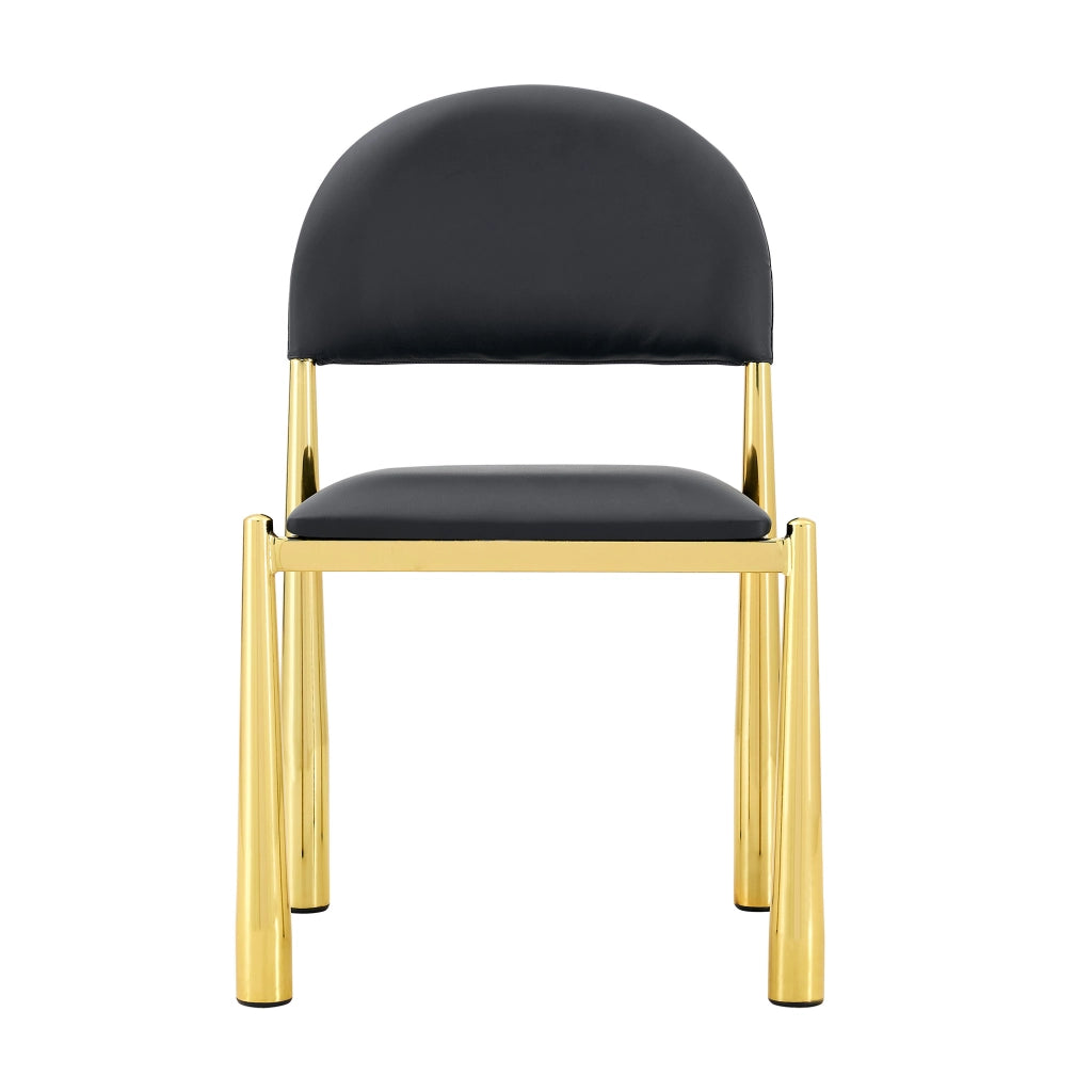SEDIA da pranzo Set da 2 pezzi 80 cm PU nero
