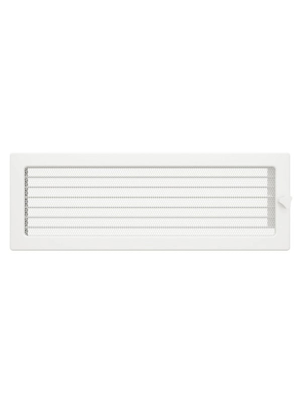 Griglia di ventilazione per camino 17x49 bianca con tapparelle avvolgibili