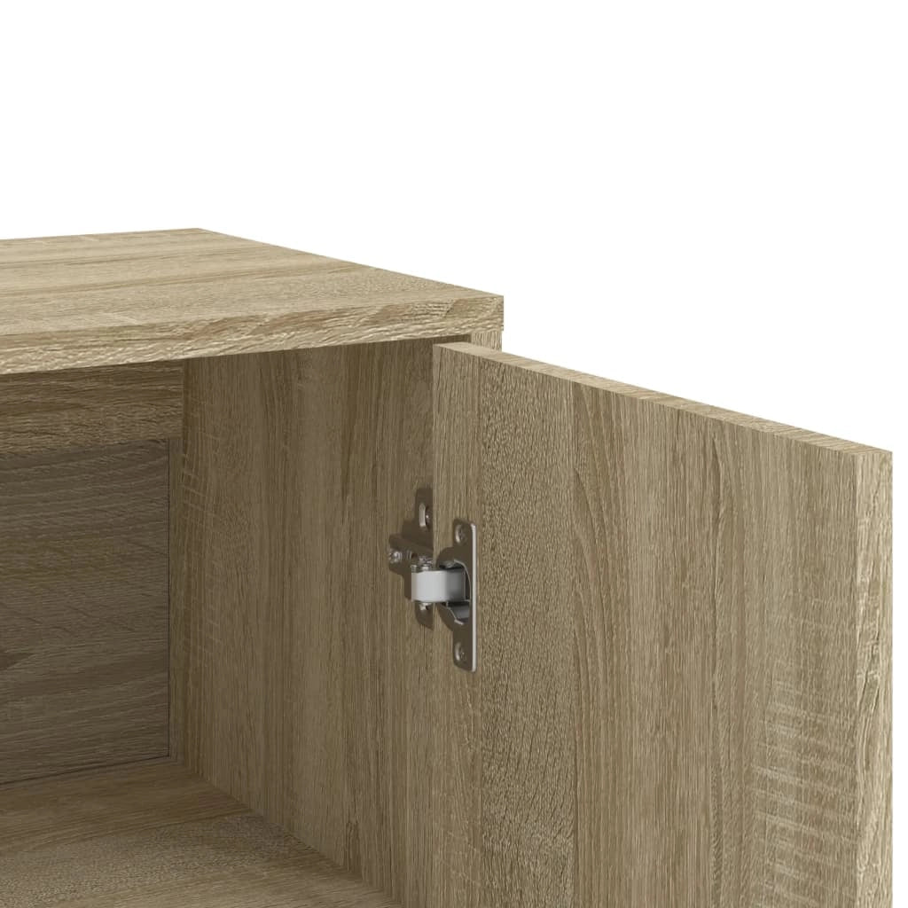 Buffet credenza cassettiera armadio mobile contenitore organizer per cucina soggiorno salotti set da 2 Sonoma 60 x 31 x 84 cm legno ingegnerizzato marrone 02_0036819