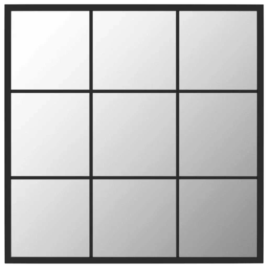 Specchio da Parete | Specchio decorativo Nero 60x60 cm in Metallo